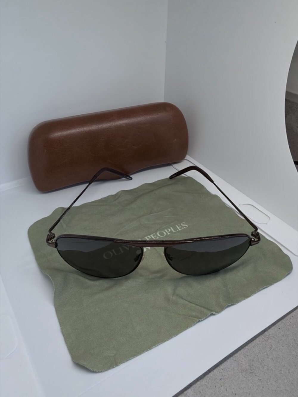 Oliver Peoples Airman Vintage Sunglasses Copper BIR 57-15-135